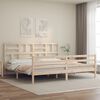 vidaXL Cadre de lit sans matelas 200x200 cm bois massif