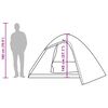 vidaXL Tente de camping &agrave; d&ocirc;me 4 personnes marron imperm&eacute;able
