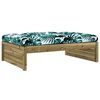 vidaXL Salon de jardin 4 pcs avec coussins bois de pin imprégné
