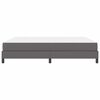 vidaXL Cadre de lit avec matelas Gris 180 x 200 cm tissu