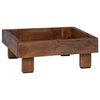 vidaXL Support de Plante 3 pcs Marron Bois d'Acajou