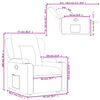 vidaXL Fauteuil inclinable Rouge Similicuir
