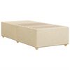 vidaXL Cadre de lit sans matelas cr&egrave;me 90x190 cm tissu