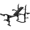 vidaXL Banc de musculation noir