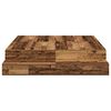 vidaXL Cadre de lit avec rangement avec tiroir Bois Ancien 140 cm