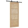 vidaXL Porte coulissante ORKDAL Naturel 86 x 211 cm Bois de pin massif