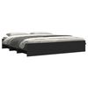 vidaXL Cadre de lit sans matelas noir 180x200 cm bois d'ing&eacute;nierie