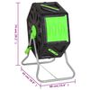 vidaXL Composteur &agrave; tambour 60x43x74 cm 70 L Polypropyl&egrave;ne