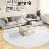 vidaXL Tapis OVIEDO &agrave; poils courts gris &Oslash; 280 cm