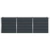 vidaXL Jardini&egrave;re Anthracite 240 x 80 x 75 cm Acier