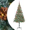 vidaXL Sapin de No&euml;l artificiel Vert 180 cm PVC et Acier