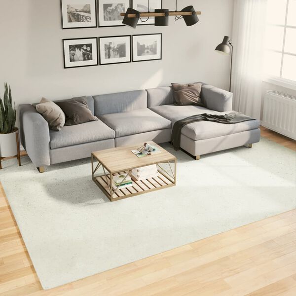 vidaXL Tapis OVIEDO &agrave; poils courts cr&egrave;me 240x340 cm
