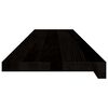 vidaXL Marches d'escalier 2 pcs marron fonc&eacute; 110x30x2 cm ch&ecirc;ne massif