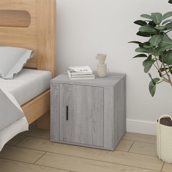 vidaXL Table de chevet Sonoma gris 50x39x47 cm