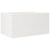 vidaXL Jardini&egrave;re blanc 90x60x45,5 cm bois de pin massif
