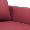 vidaXL Ensemble de canap&eacute;s 2 pcs et coussins Rouge bordeaux Similicuir