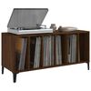 vidaXL Armoire &agrave; disques ch&ecirc;ne marron 100x38x48 cm bois d'ing&eacute;nierie