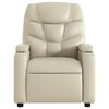 vidaXL Fauteuil inclinable en similicuir cr&egrave;me
