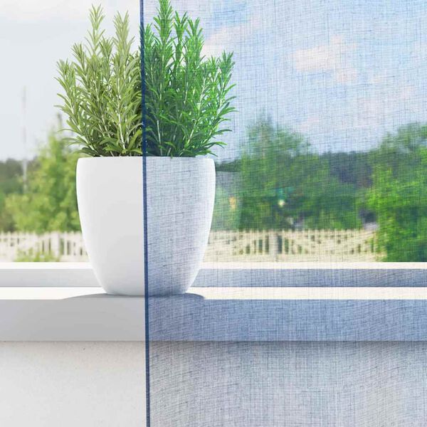 vidaXL Rideaux en voile avec boucles 2 pcs bleu royal 140x260 cm