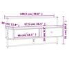vidaXL Meuble TV mural ch&ecirc;ne marron 100,5x30x51 cm bois d'ing&eacute;nierie