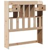 vidaXL T&ecirc;te de lit avec rangement 90 cm en bois de pin massif