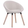 vidaXL Chaises &agrave; manger lot de 6 cr&egrave;me tissu