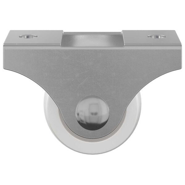 vidaXL Roulettes 2 pcs Blanc 42 x 11,5 x 29 mm Fer