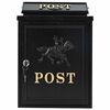 vidaXL Bo&icirc;te aux lettres murale Noir 29 x 13 x 41 cm Aluminium coul&eacute;