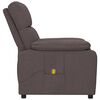 vidaXL Fauteuil de massage Marron fonc&eacute; Tissu
