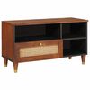 vidaXL Meuble TV Marron 80 x 33,5 x 46 cm Bois de mangue massif