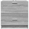 vidaXL Meuble d'&eacute;vier sonoma gris 59x37x59 cm bois d'ing&eacute;nierie