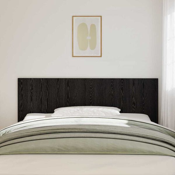 vidaXL T&ecirc;te de lit Ch&ecirc;ne noir 160 x 1,5 x 80,5 cm Bois d'ing&eacute;nierie