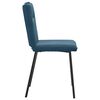 vidaXL Chaises &agrave; manger lot de 6 bleu velours