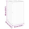 vidaXL Jardini&egrave;re 35x35x60 cm bois massif d'acacia