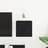 vidaXL Meuble TV mural Ch&ecirc;ne noir 30,5 x 30 x 30 cm Bois d'ing&eacute;nierie