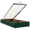 vidaXL Cadre de lit ottoman sans matelas vert fonc&eacute; 90x200 cm velours