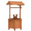 vidaXL Jardini&egrave;re &agrave; puits &agrave; souhait de jardin 40x40x84cm Bois de sapin