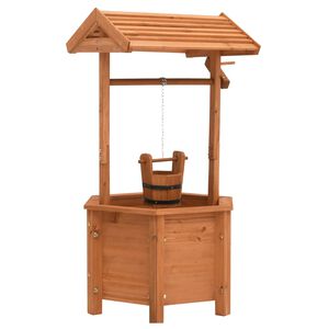 vidaXL Jardini&egrave;re &agrave; puits &agrave; souhait de jardin 40x40x84cm Bois de sapin