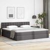 vidaXL Lit avec rangement et LED avec matelas Gris clair 200 x 200 cm