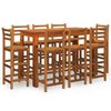 vidaXL Ensemble de bar de jardin 9 pcs Bois d'acacia solide