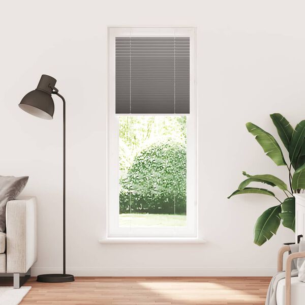 vidaXL Store pliss&eacute; anthracite 70x200 cm largeur du tissu 69,4 cm