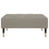 vidaXL Repose-pied Gris clair 78x56x32 cm Velours