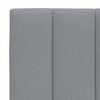 vidaXL Coussin de t&ecirc;te de lit Hanko gris clair 90 cm tissu