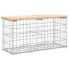 vidaXL Banc de jardin design de gabion 83x31,5x42cm bois massif de pin