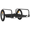 vidaXL Remorque de v&eacute;lo noir 126x63x34 cm fer