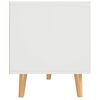 vidaXL Meuble TV Blanc 90x40x48,5 cm Bois d'ing&eacute;nierie