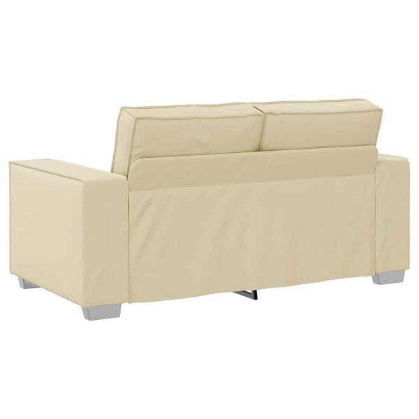 vidaXL Canap&eacute; 120cm Cr&egrave;me tissu