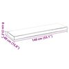 vidaXL Coussin Bordeaux 140 x 40 x 8 cm Tissu Oxford
