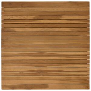 vidaXL Plateau de table 80 x 80 x 3,5 cm Carr&eacute; Bois de teck massif