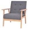 vidaXL Ensemble de canap&eacute;s 3 pcs Tissu Gris fonc&eacute;